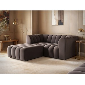 Halle 2 Seater Sofa with Footstool