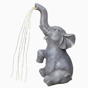 Alivio Solar Elephant Statue Garden Decoration