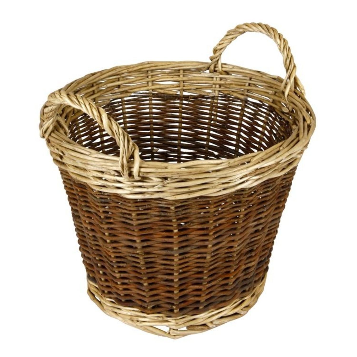 Hearth And Home Two Tone Log Basket - Brown