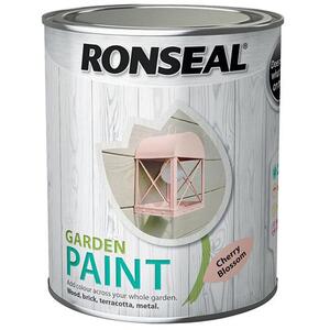 Ronseal Garden Paint Cherry Blossom 750ml - Exterior Wood and Metal Paint