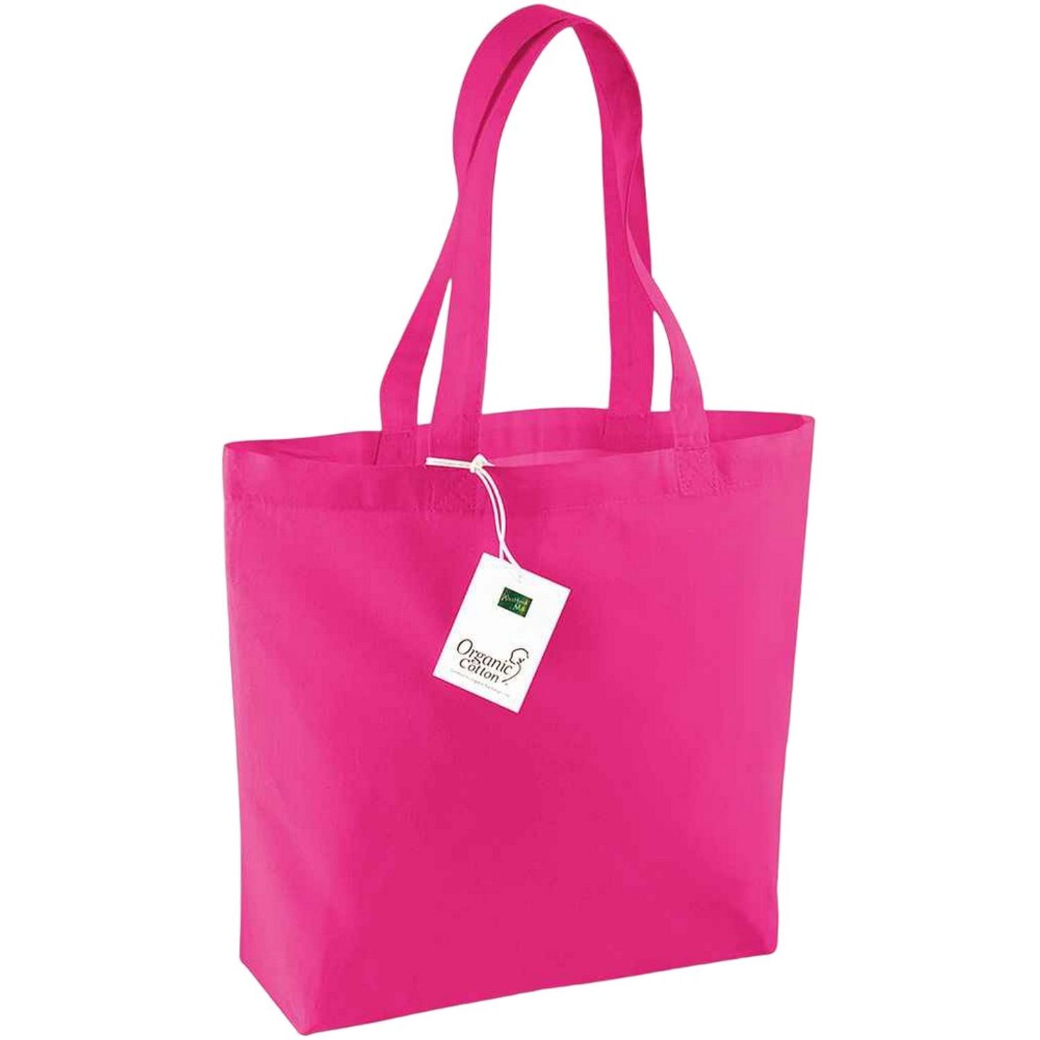 Westford Mill Organic Cotton Shopper Bag - Fuchsia