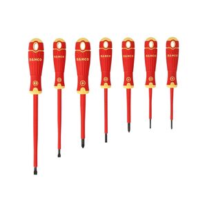 Bahco B220.017 Bahcofit Insulated Screwdriver Set, 7 Piece