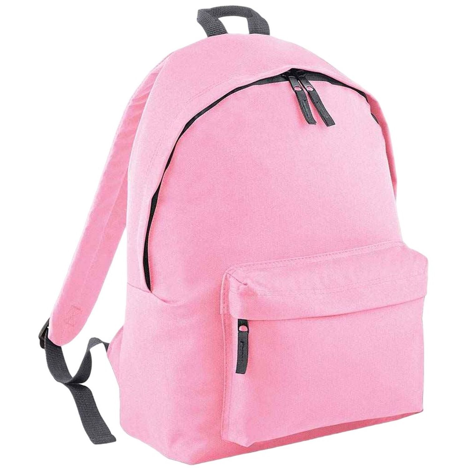 Bagbase Original Plain Backpack - Classic Pink/Graphite Grey / Polyester