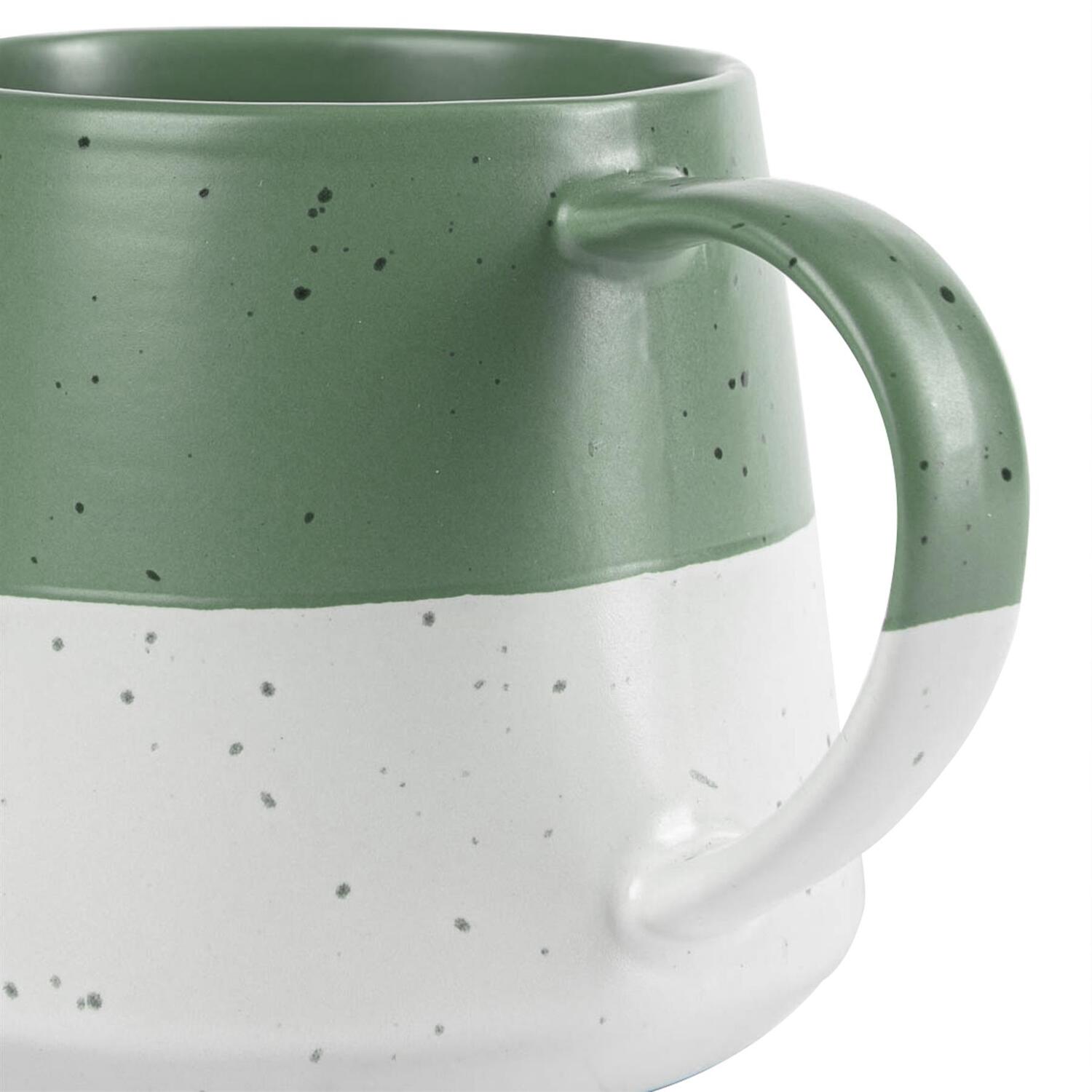 Image of Colour Block Flecked Stoneware Belly Coffee&hellip;