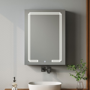 Bathroom Mirror Cabinet with Touch LED
