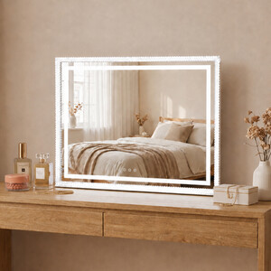 Crystal Effect LED Vanity Mirror