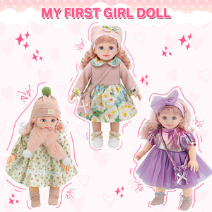 14 Inch Doll Dress Up Playset, Baby Doll with 3 Outfits and Accessories