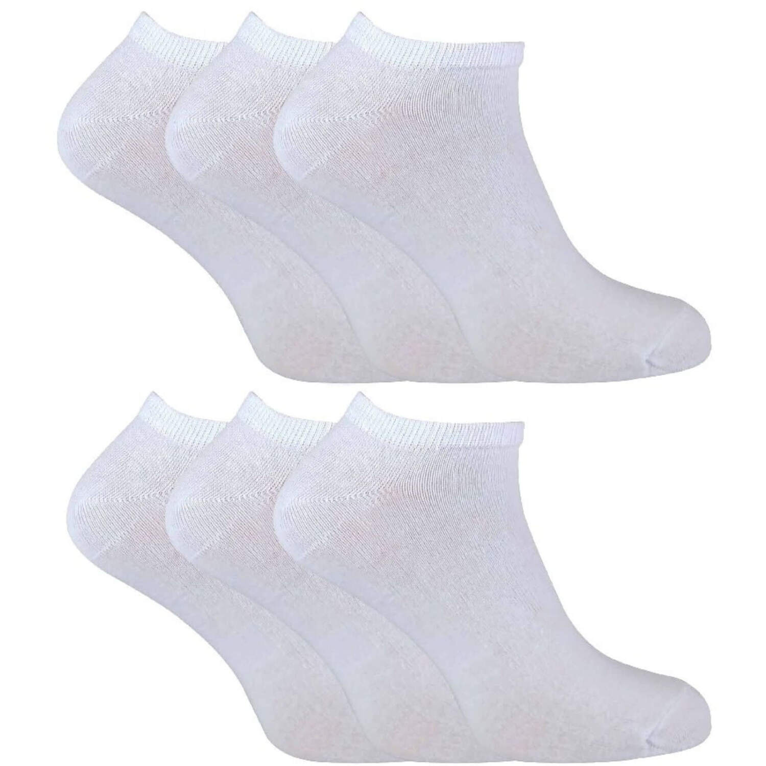 Sock Snob - 6 Pack Mens Cotton Ankle Low Cut Short Quarter Gym/Trainer Socks - Image 2
