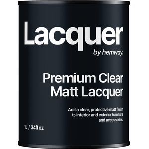 Hemway Clear Lacquer 1 Litre UV Multi-Surface Sealant, Interior & Exterior