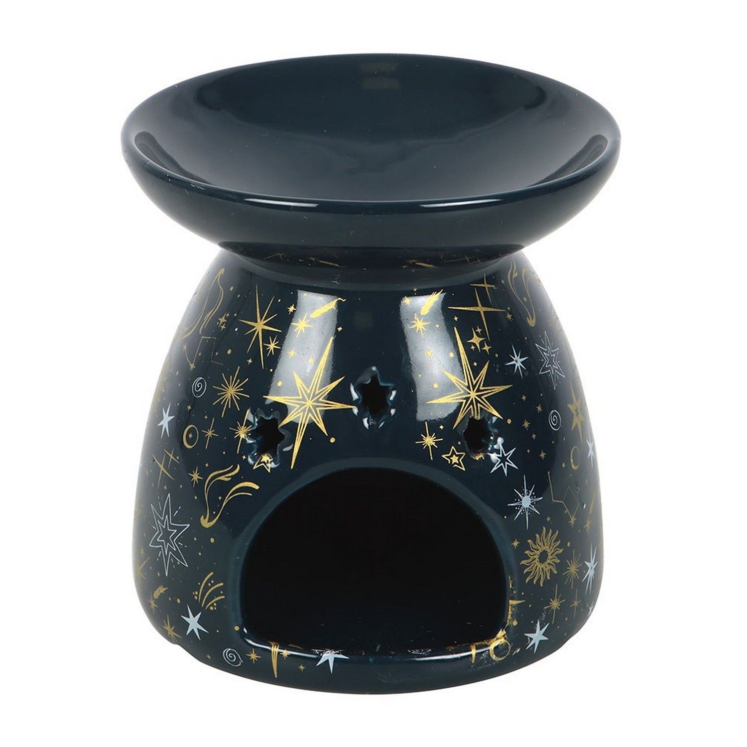 Something Different Starry Night Oil Burner - Blue/Gold/White