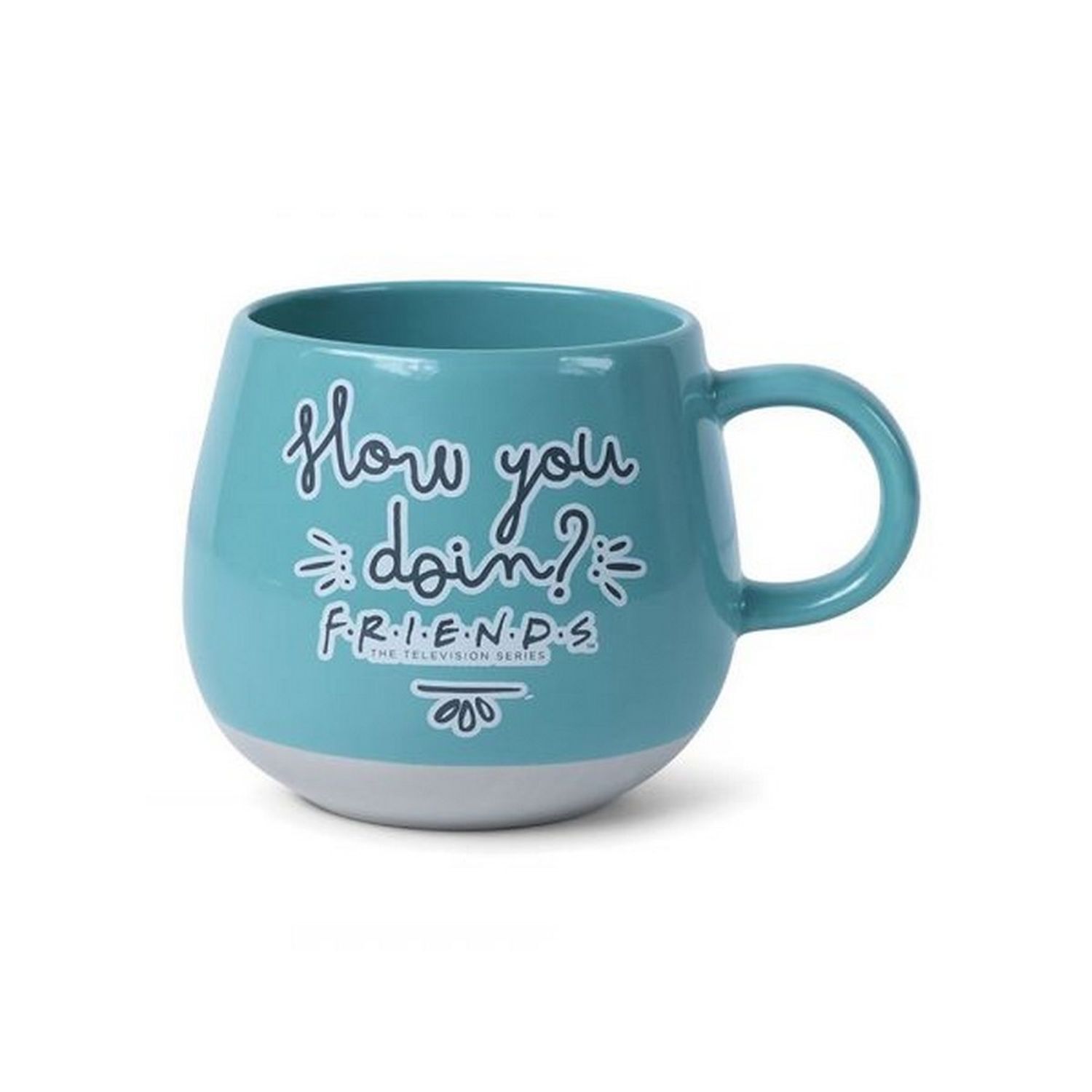 Friends How You Doin Round Mug - Blue/Black