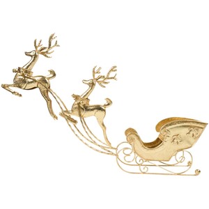 Deers with Sleigh Decoration
