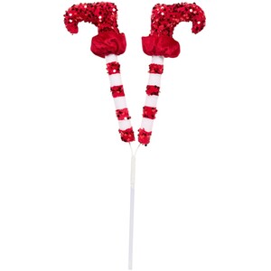 Candy Cane Elf Boot Pick