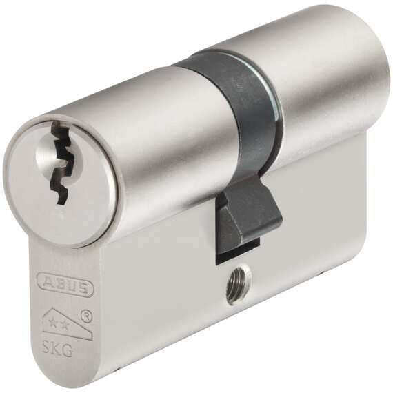 Abus E60NP Euro Double Cylinder 50 x 50 mm Nickel Pearl