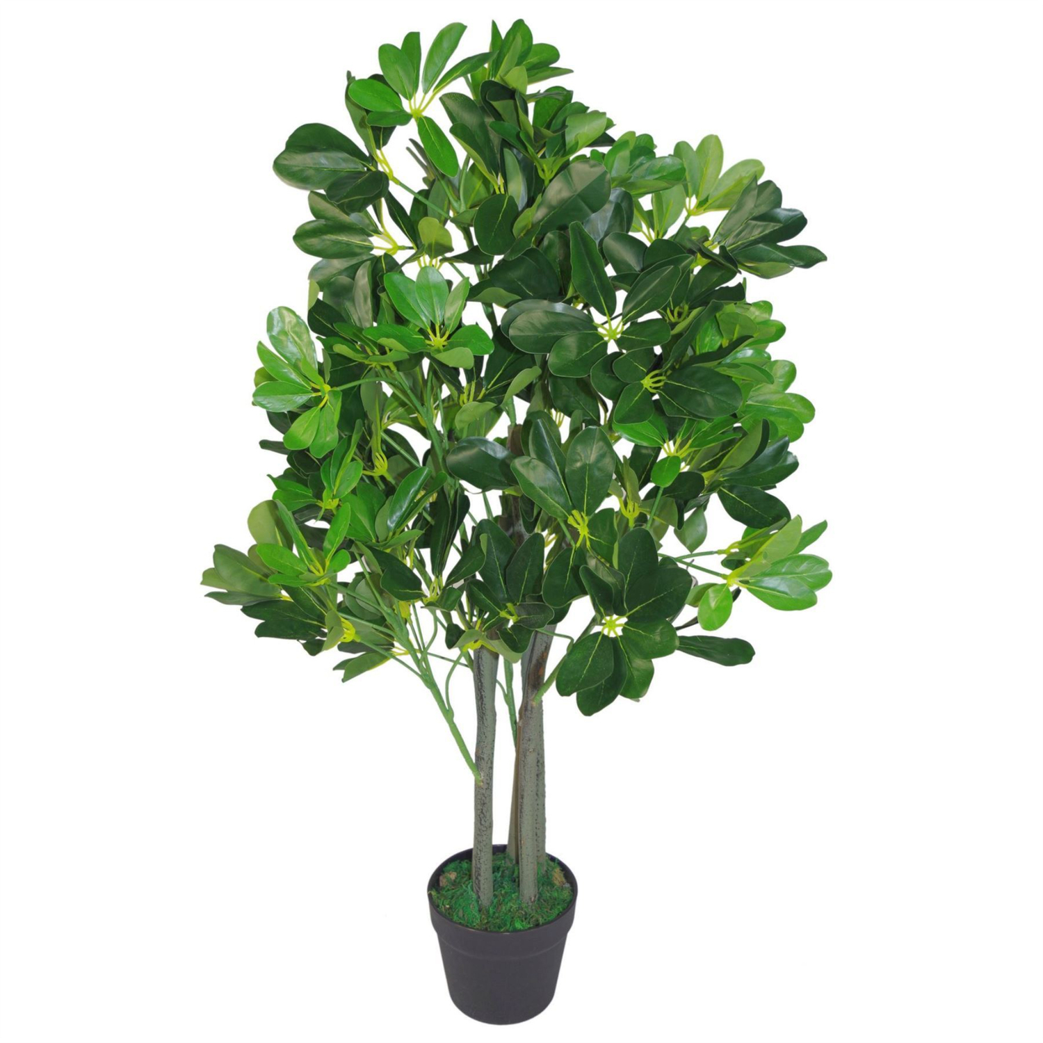 Artificial Arboricola Evergreen Plant Dark Green 95cm - Green