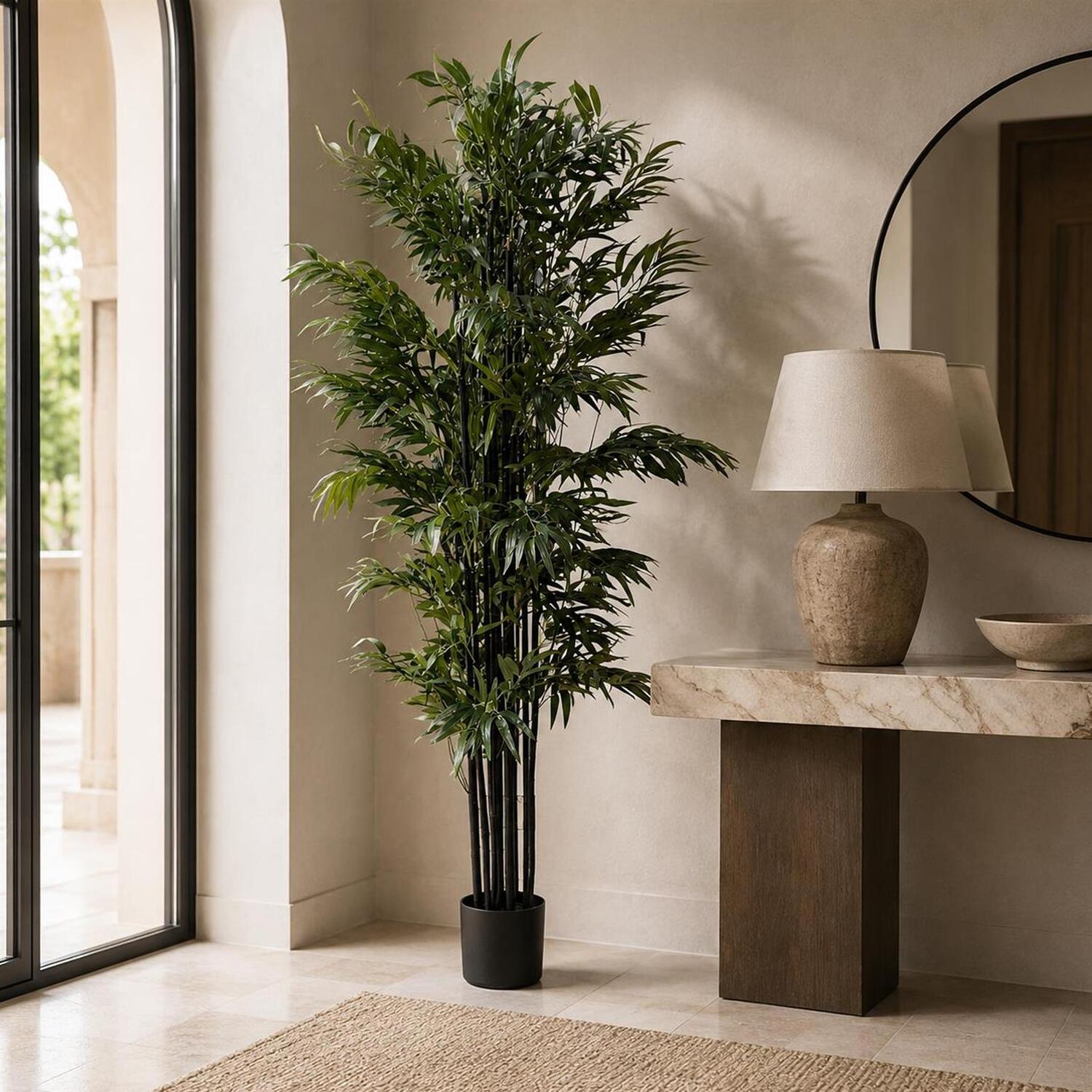 Botanik 200Cm Artificial Fire-Retardant Natural Bamboo Tree Premium - Green Large Tree