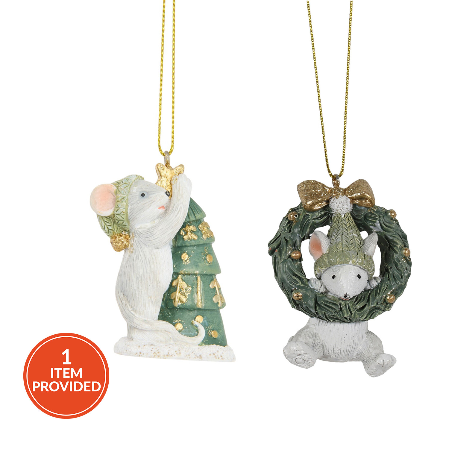 Nordic Noel Cute Hanging Mouse Decoration
