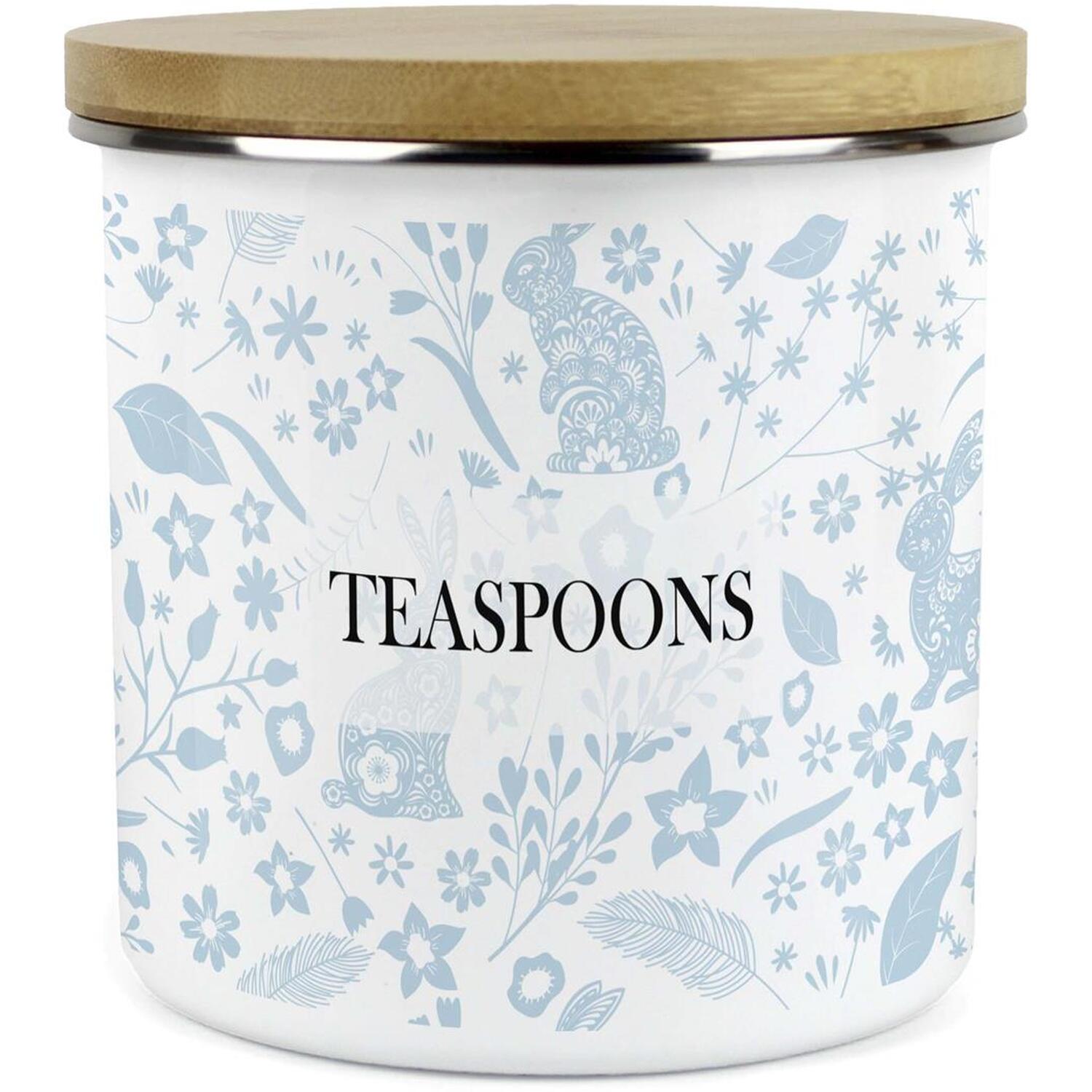 Purely Home Blue Wild Rabbits Large Kitchen Storage Canister - Blue
