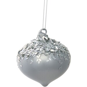 Glitter Top Icy Onion Bauble