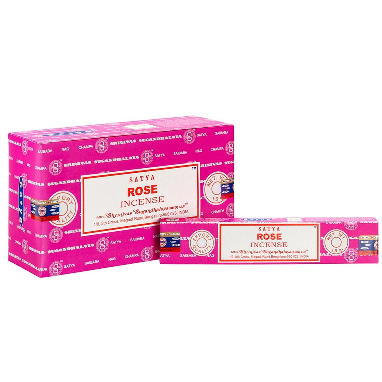 Satya Rose Incense Sticks (Pack of 120) - Multicoloured