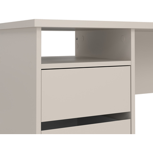 Function Plus Desk 3 Drawers in Cashmere