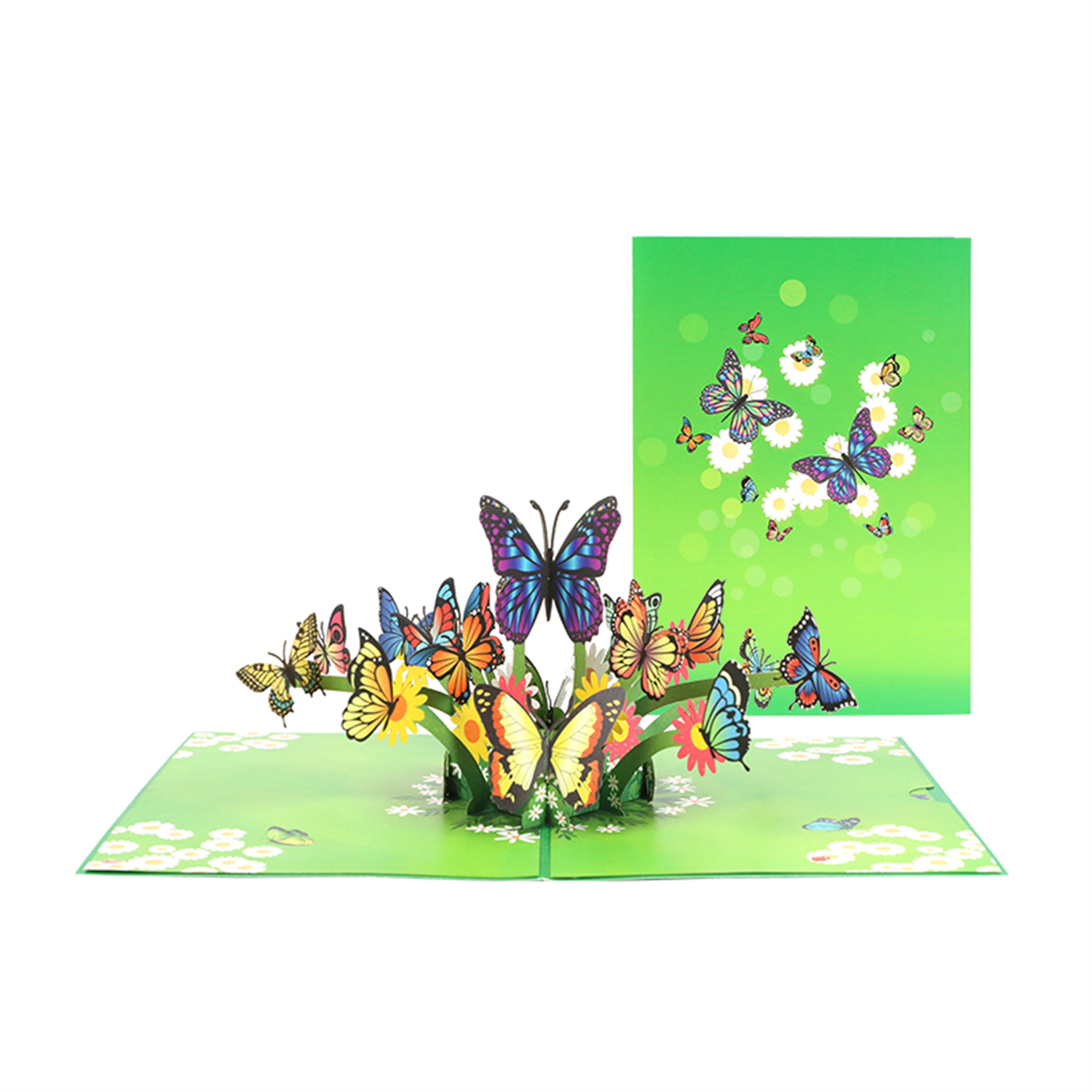  - Butterfly Meadow 3D Pop Up Greeting Card - Image 3