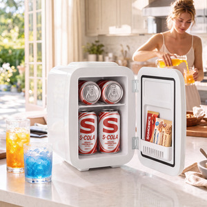 SONGMICS Mini Fridge, Portable Cooler and Warmer with Mains and Car Plug