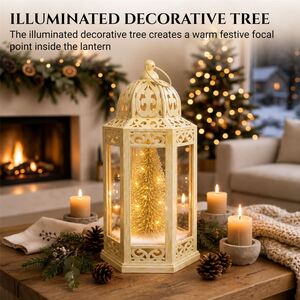 30cm Battery Operated LED Christmas Lantern