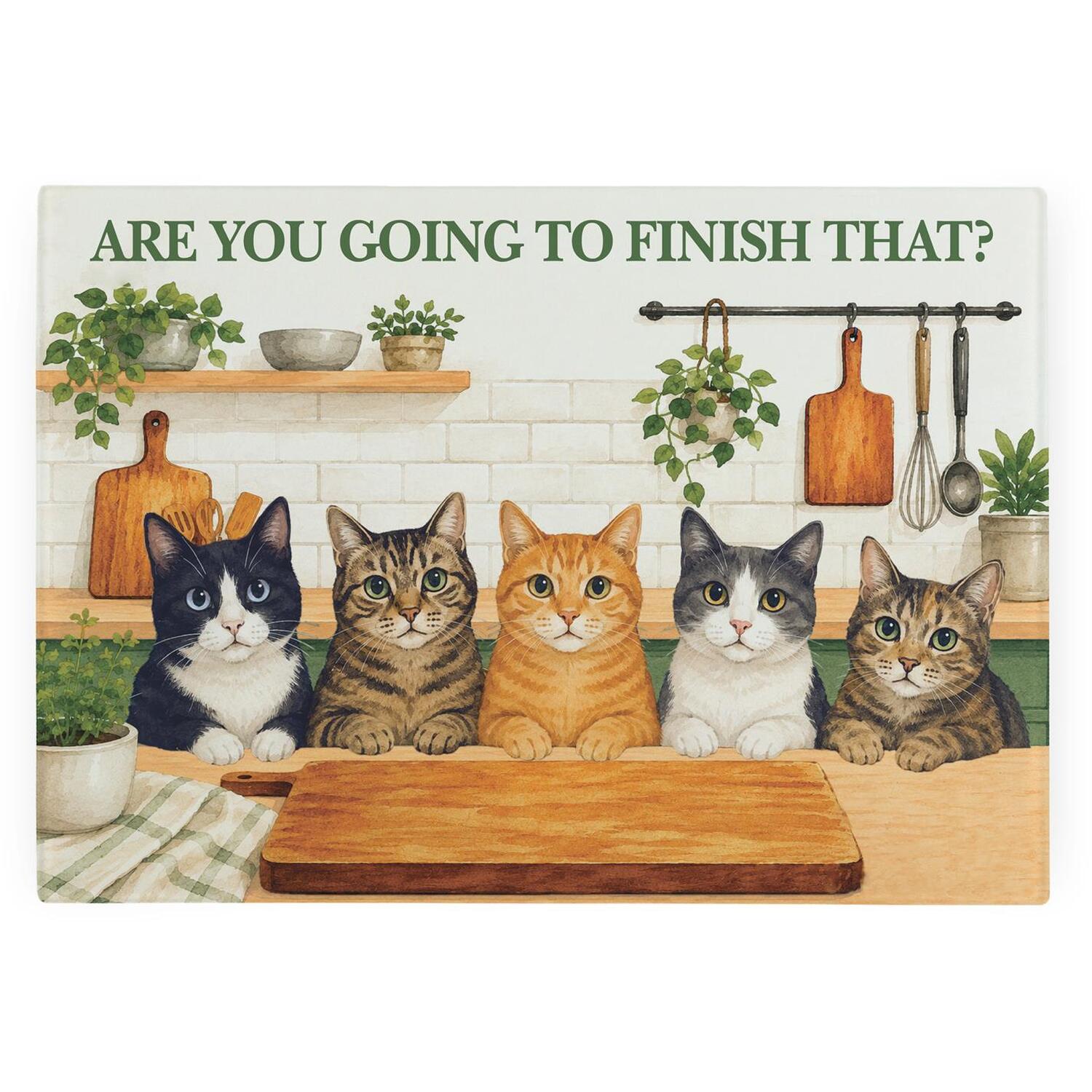 Image of Curious Cats Smooth Glass Worktop Saver&hellip;