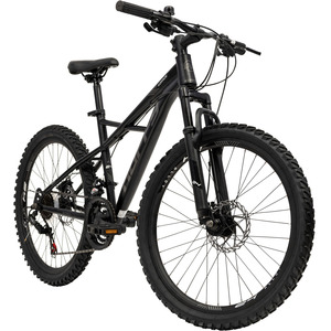 HUFFY Korros 24382W 24-Inch Black Hardtail Mountain Bike - 0324472438254