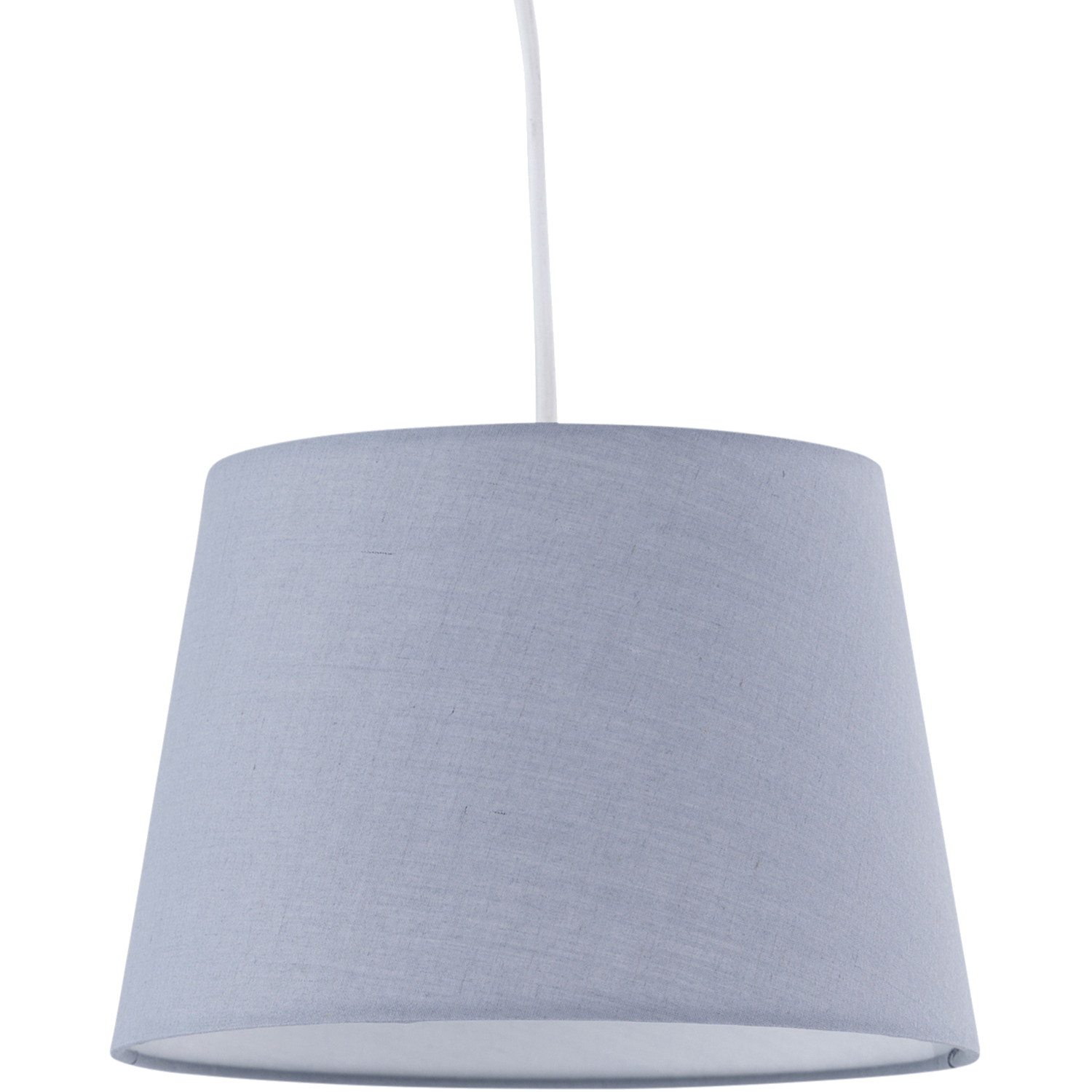 B&Q - Grey Cotton 23Cm Tapered Cylinder Pendant Or Shade - Image 2