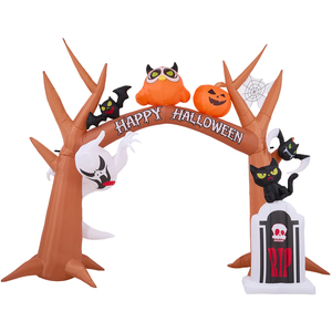 Livingandhome Halloween Inflatable Archway