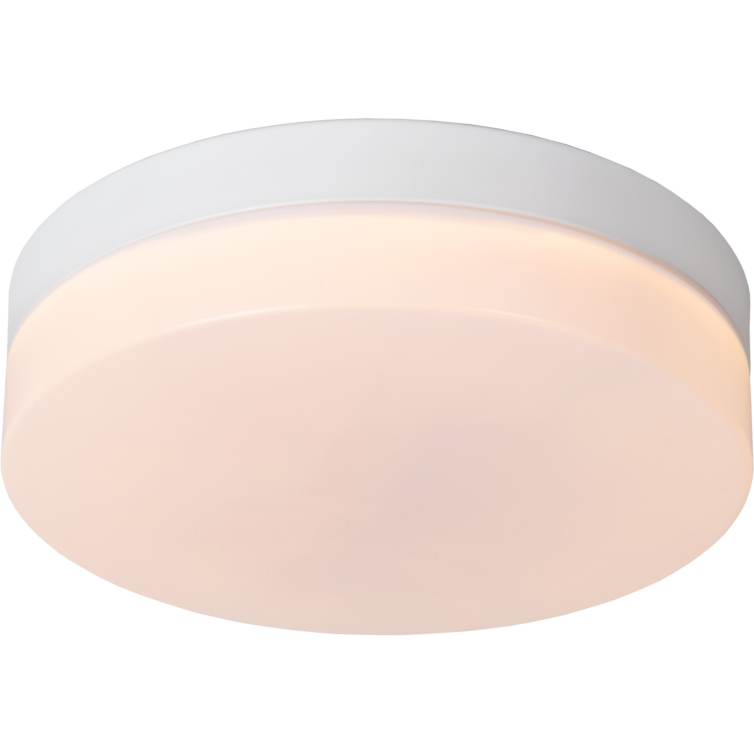 Lucide Led Bathroom Ceiling Lamp Biskit, White, Ø 23 Cm, Plastic - Image 2