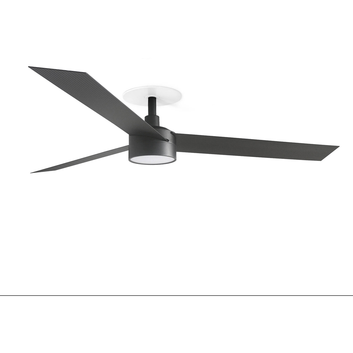 B&Q - Luminosa Cruiser Recessed 132Cm Led Ceiling Fan Matt Black Cct - Image 2