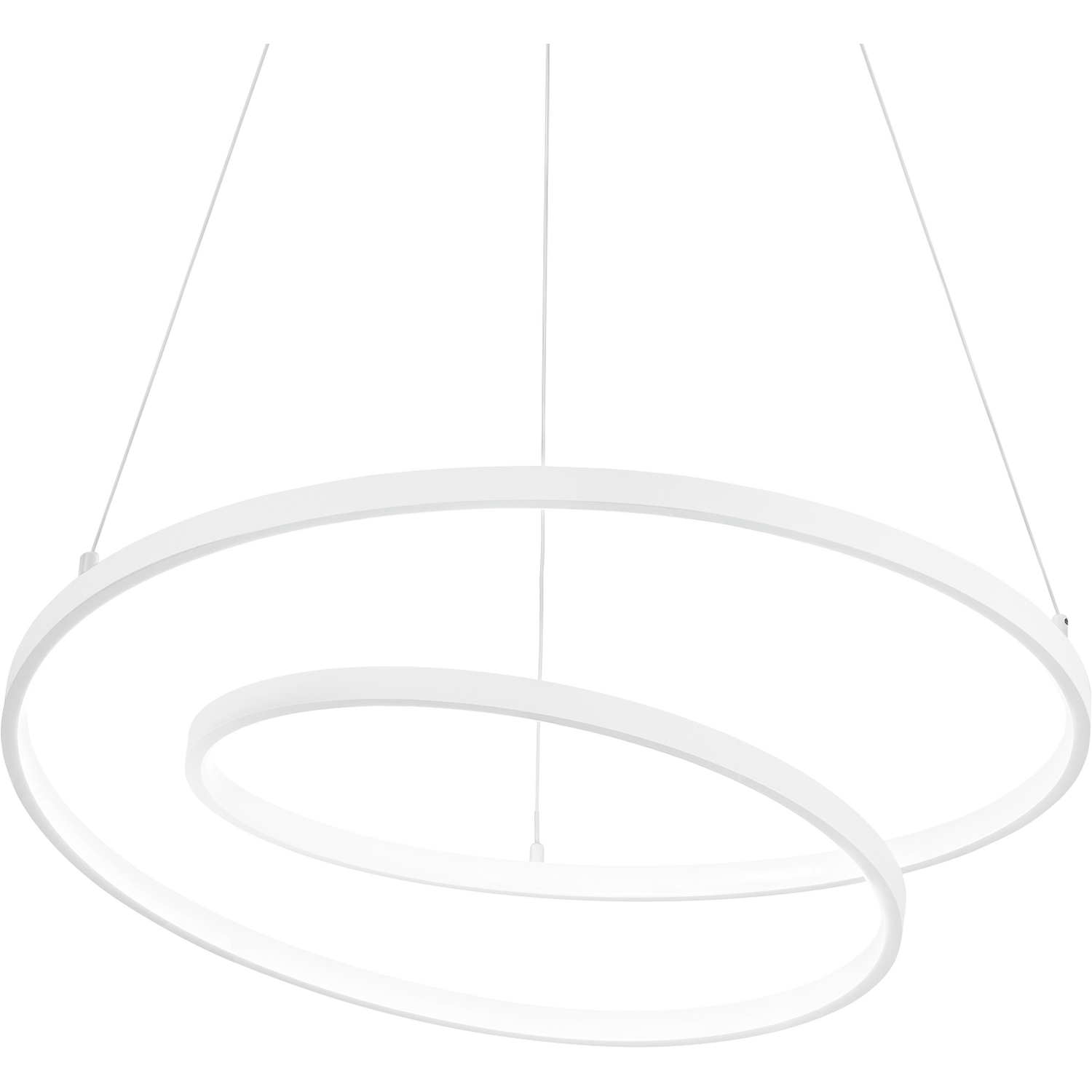 Oz LED Decorative Swirl Integrated Pendant Light White, 3000K - Image 2