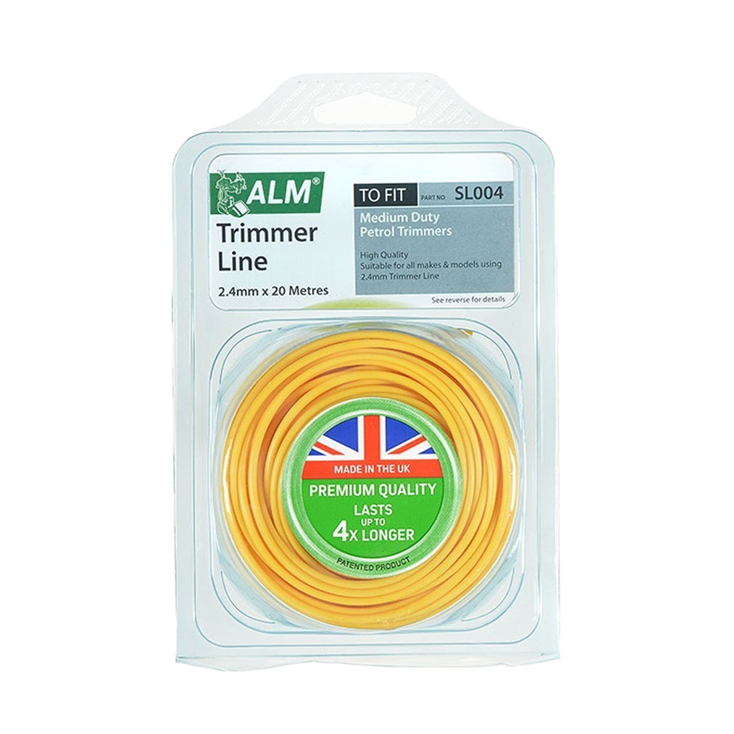 Alm Trimmer Line For Medium Duty Petrol Trimmer 20M X 2.4Mm - One Colour