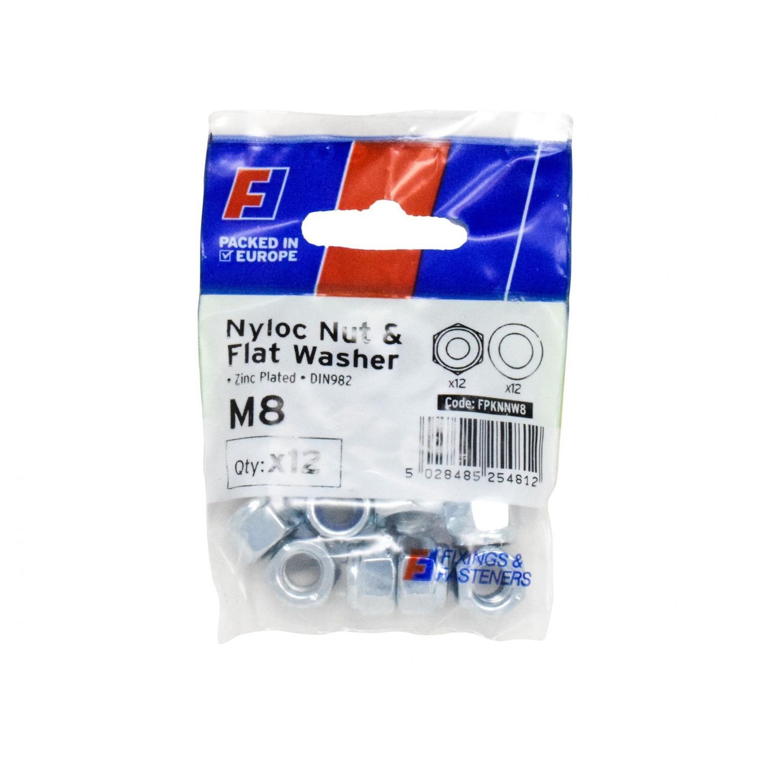Forgefix Nyloc Nut & Washer, Forgepack D - Multi Colour
