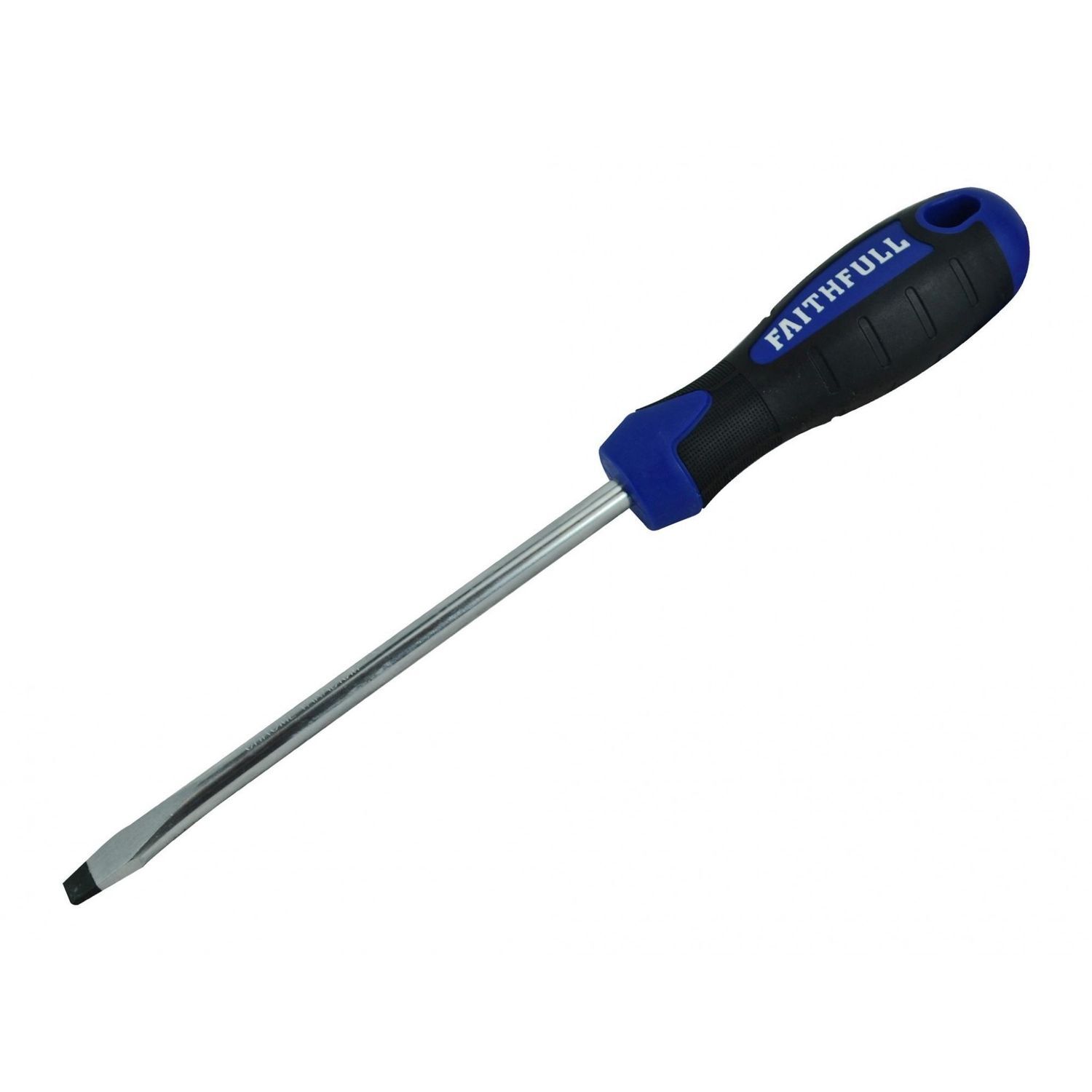 Faithfull Soft Grip Screwdriver, Flared Slotted A - Multi Colour