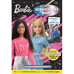 Barbie Scratch Art Book Activity and Colouring Books