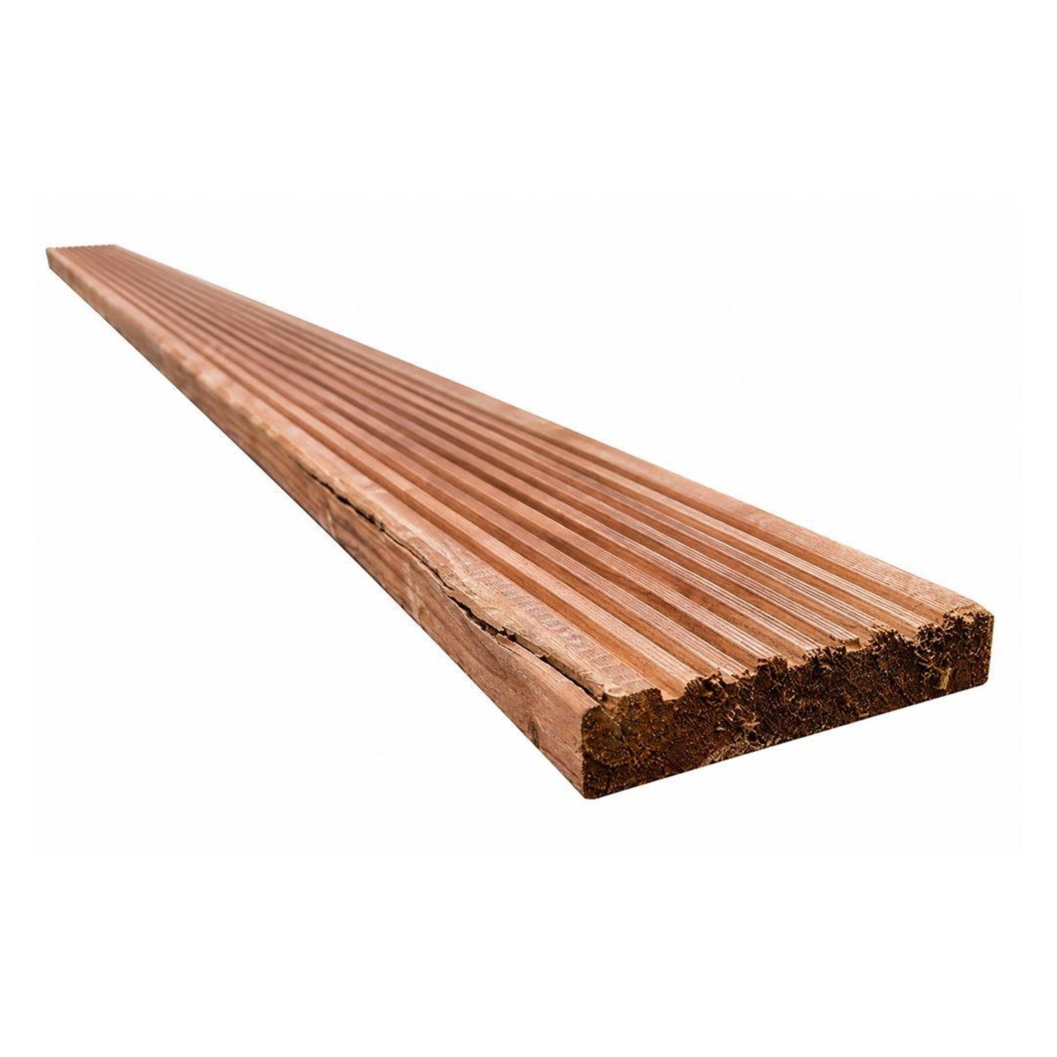 Snowdon Timber Treated Reject Brown Dual Sided Decking Board 24X120x1800mm Pack Of 15 - Brown / 25