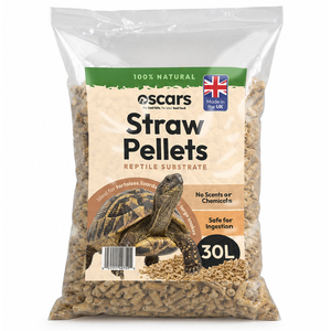 Oscars Straw Bedding Pellets, 30L - Tortoise Bedding & Reptile Substrate