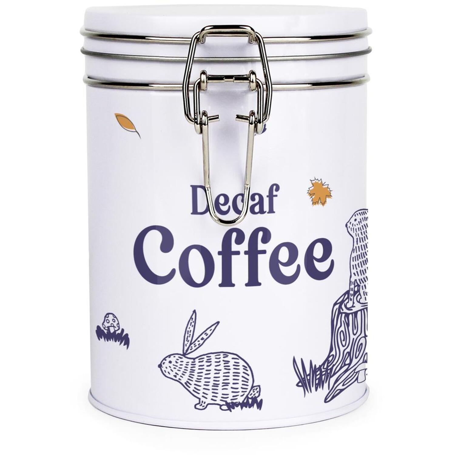 B&Q - Woodland Rabbits Clip-Lid Kitchen Storage CanisterDecaf Coffee - Image 2