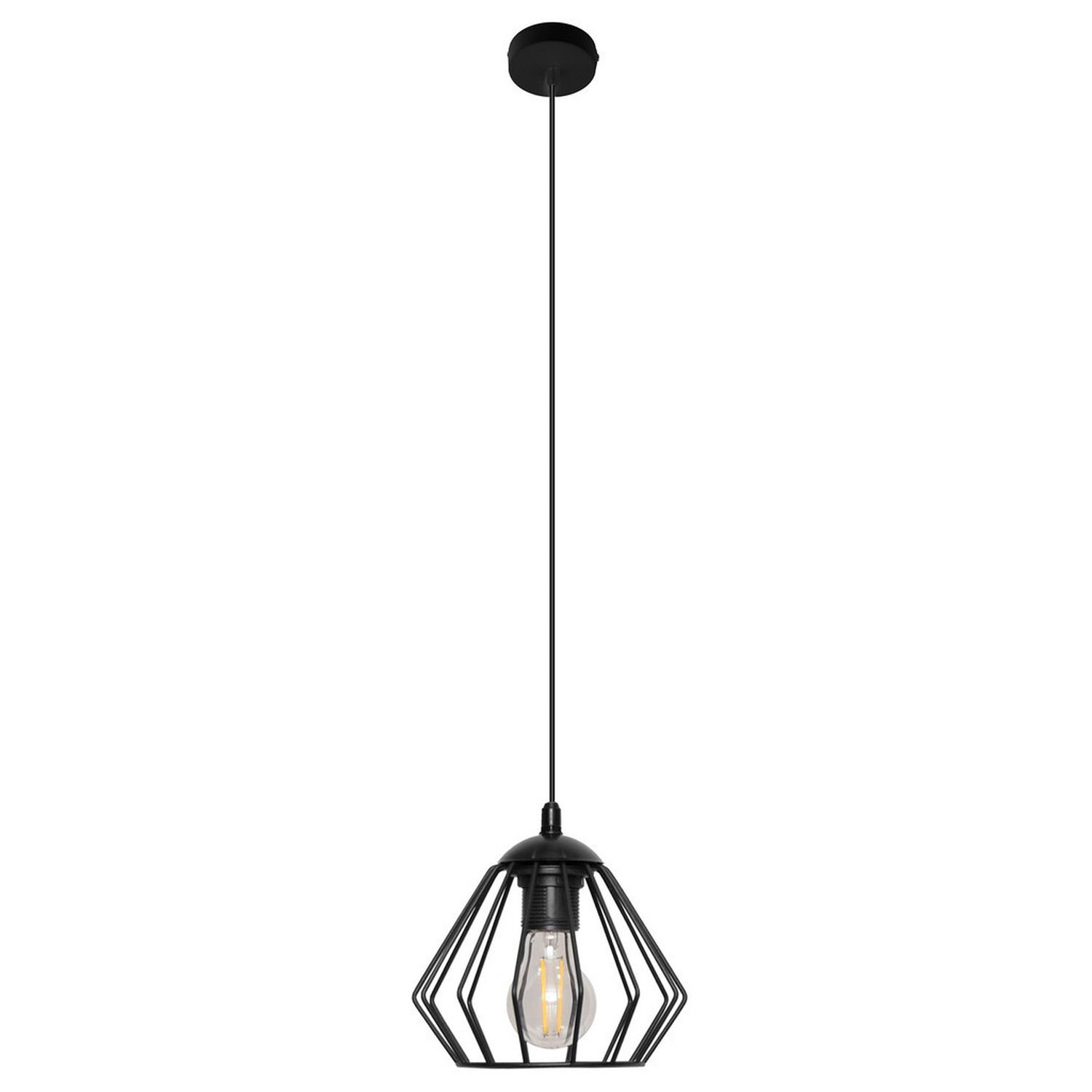 Helam Lighting Agat Pendant Light Black