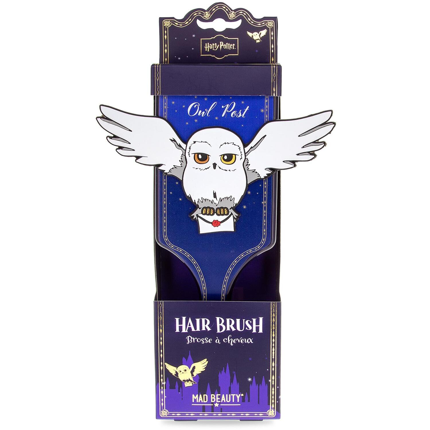 Mad Beauty Unisex Purple Harry Potter Hedwig Paddle Hair Brush In - Image 2