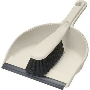 Addis Linen Cream Soft Dustpan And Brush Set