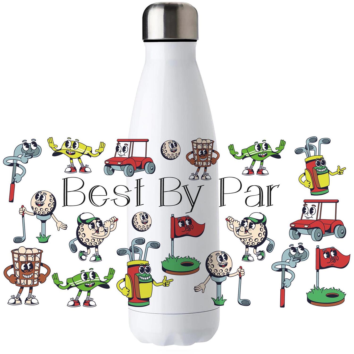 Best By Par Water Bottle - Reusable 500ml Outdoor Bottle Novelty Golfer Gift - Image 2