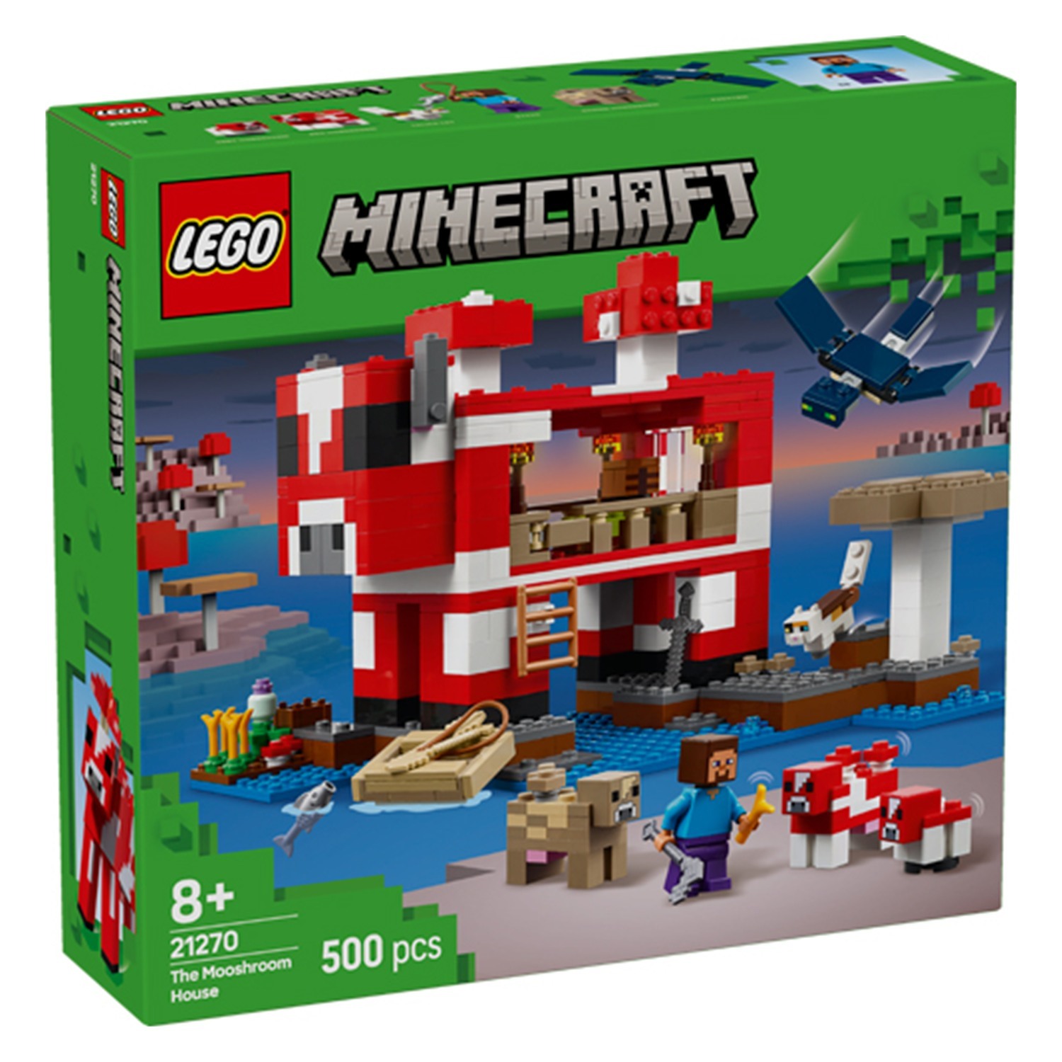 Lego The Mooshroom House Toy Playset 21270 Minecraft - Image 13