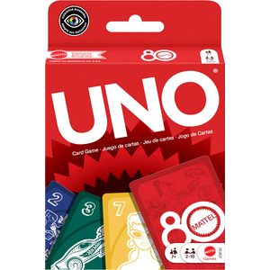 UNO 80th Anniversary Ruby Red Card Game