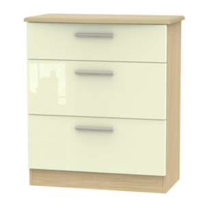 Kensington Ready Assembled 3 Drawer Deep Chest