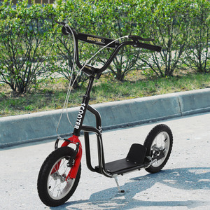 HOMCOM Teen Stunt Kick Scooter with Adjustable Handlebar
